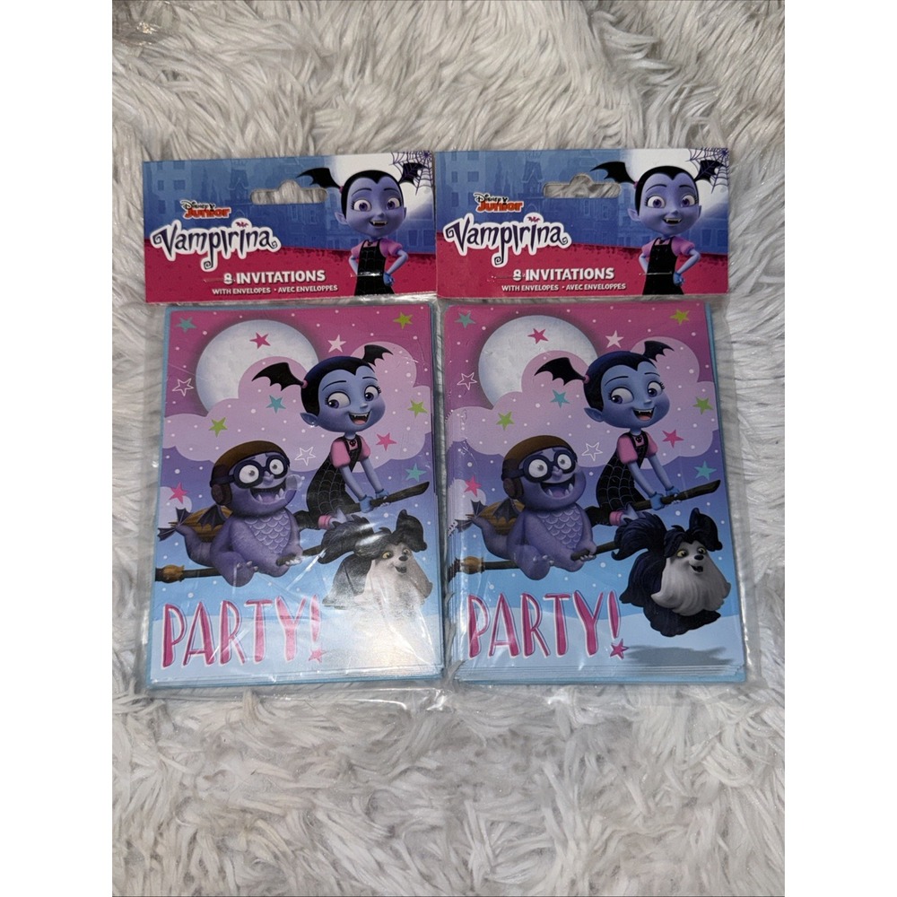 Disney Junior Vampirina Birthday Party Invitations 2 Packs of 8 with Envelopes